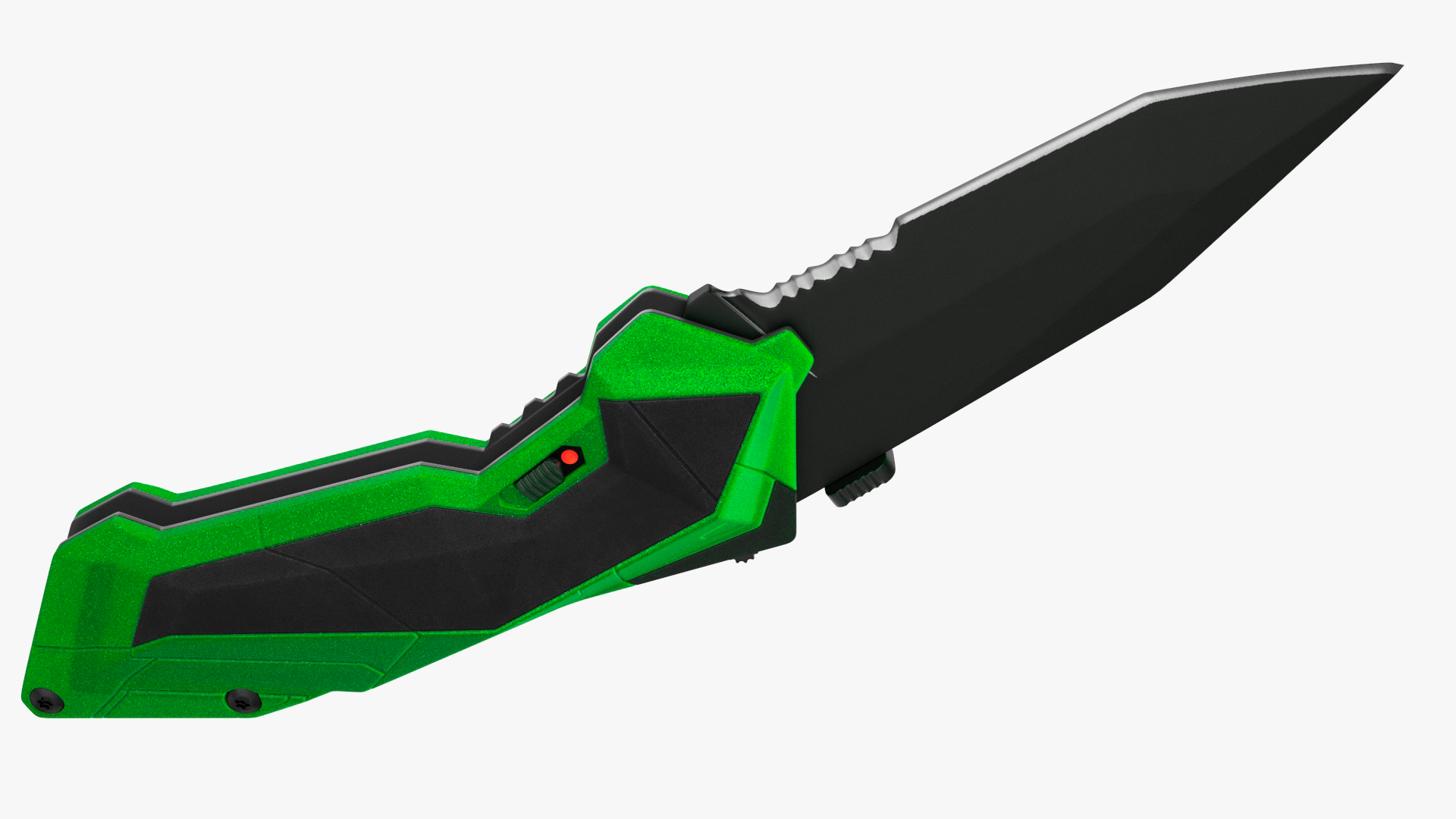 Fantastic Collapsible Knife Black Green 3D model
