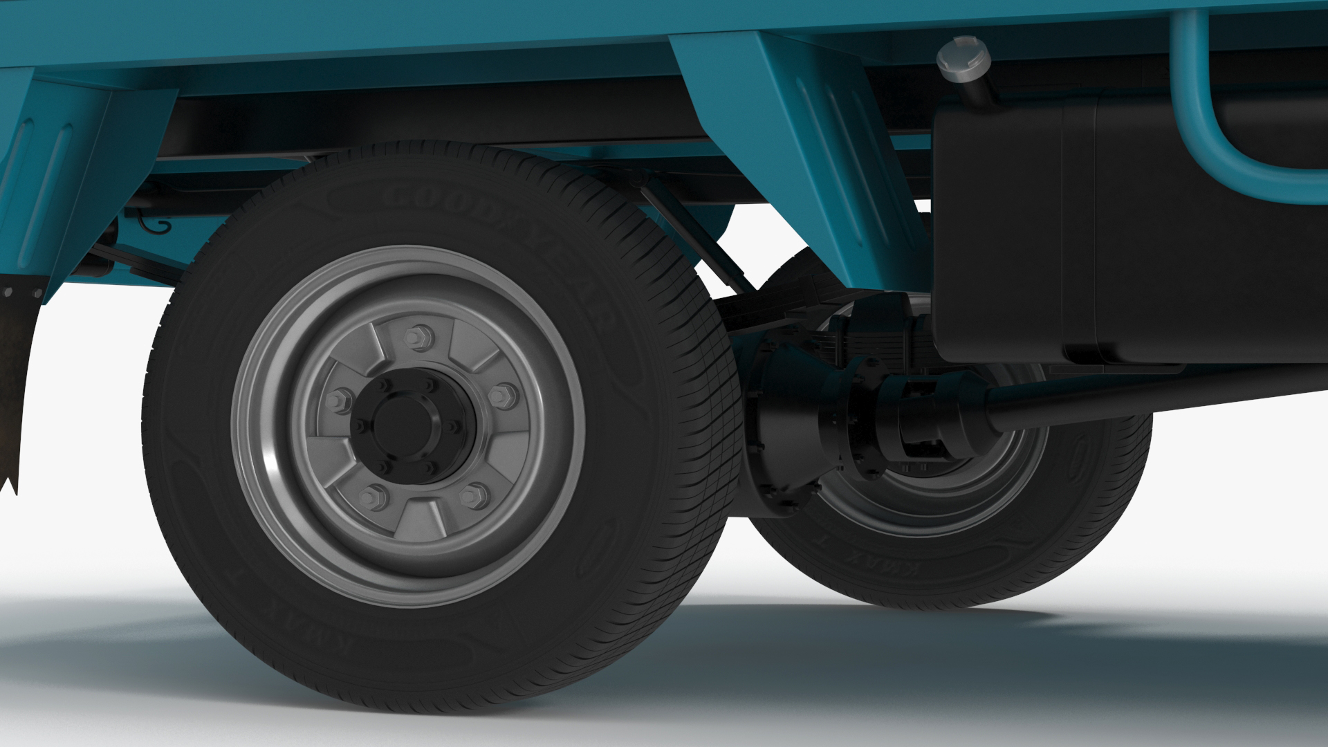 3D model Delivery Trike with Close Body Blue