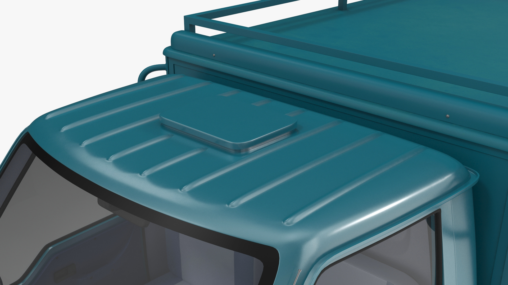 3D model Delivery Trike with Close Body Blue