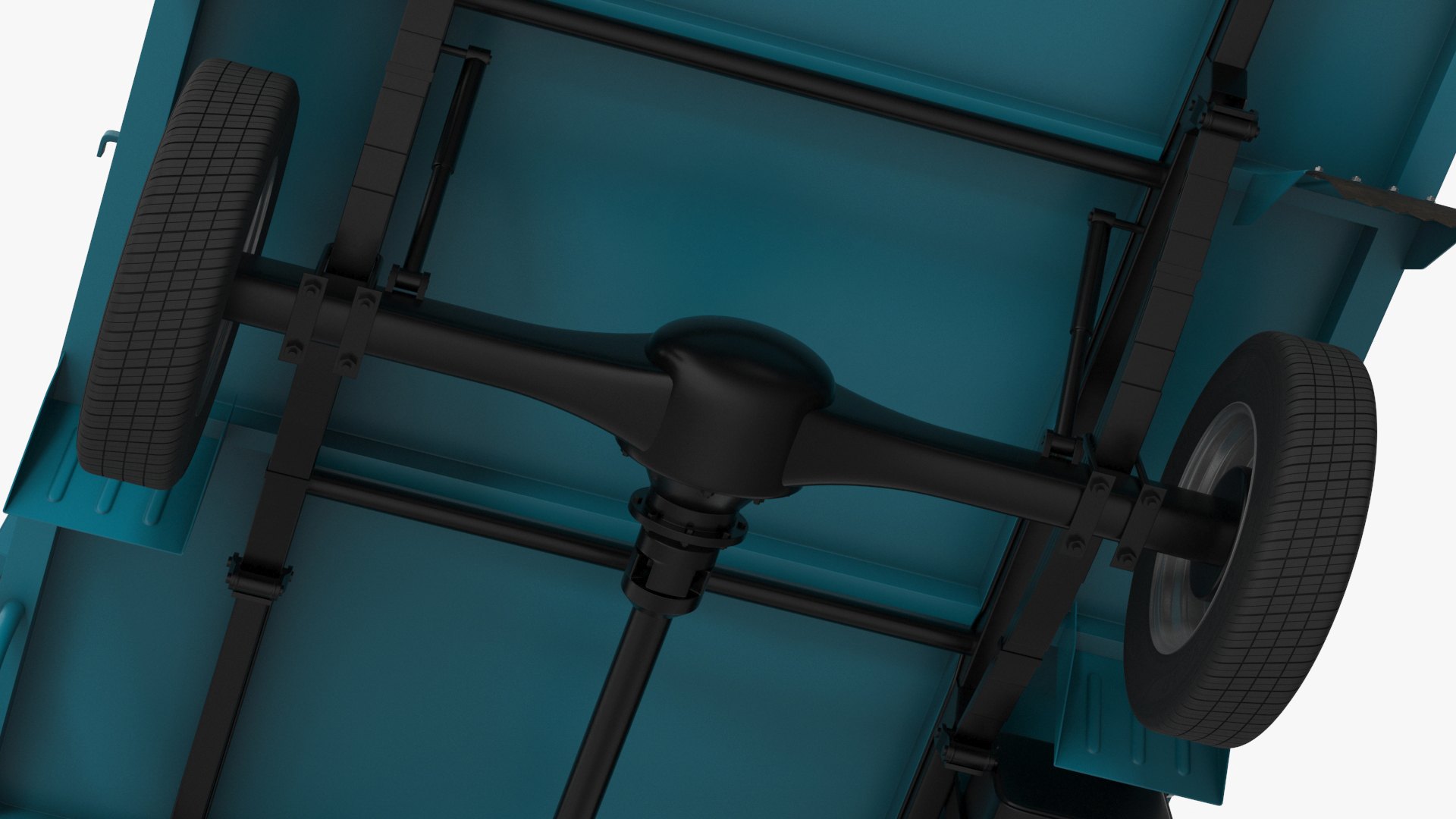 3D model Delivery Trike with Close Body Blue