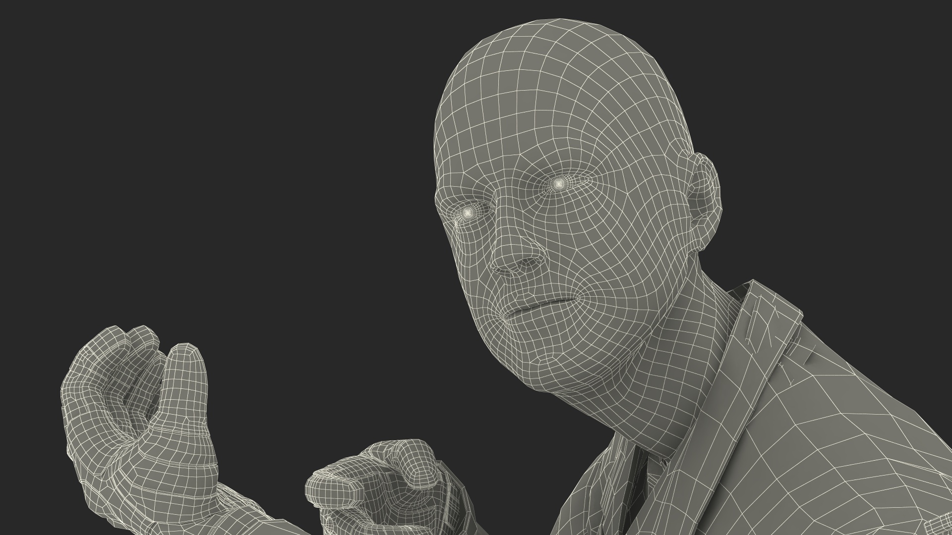Army Soldier in Green Camo with Rifle Aiming 3D model
