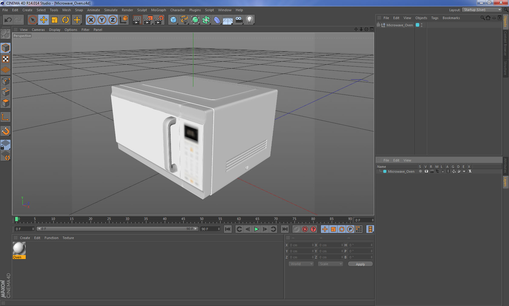 Microwave Oven 3D model