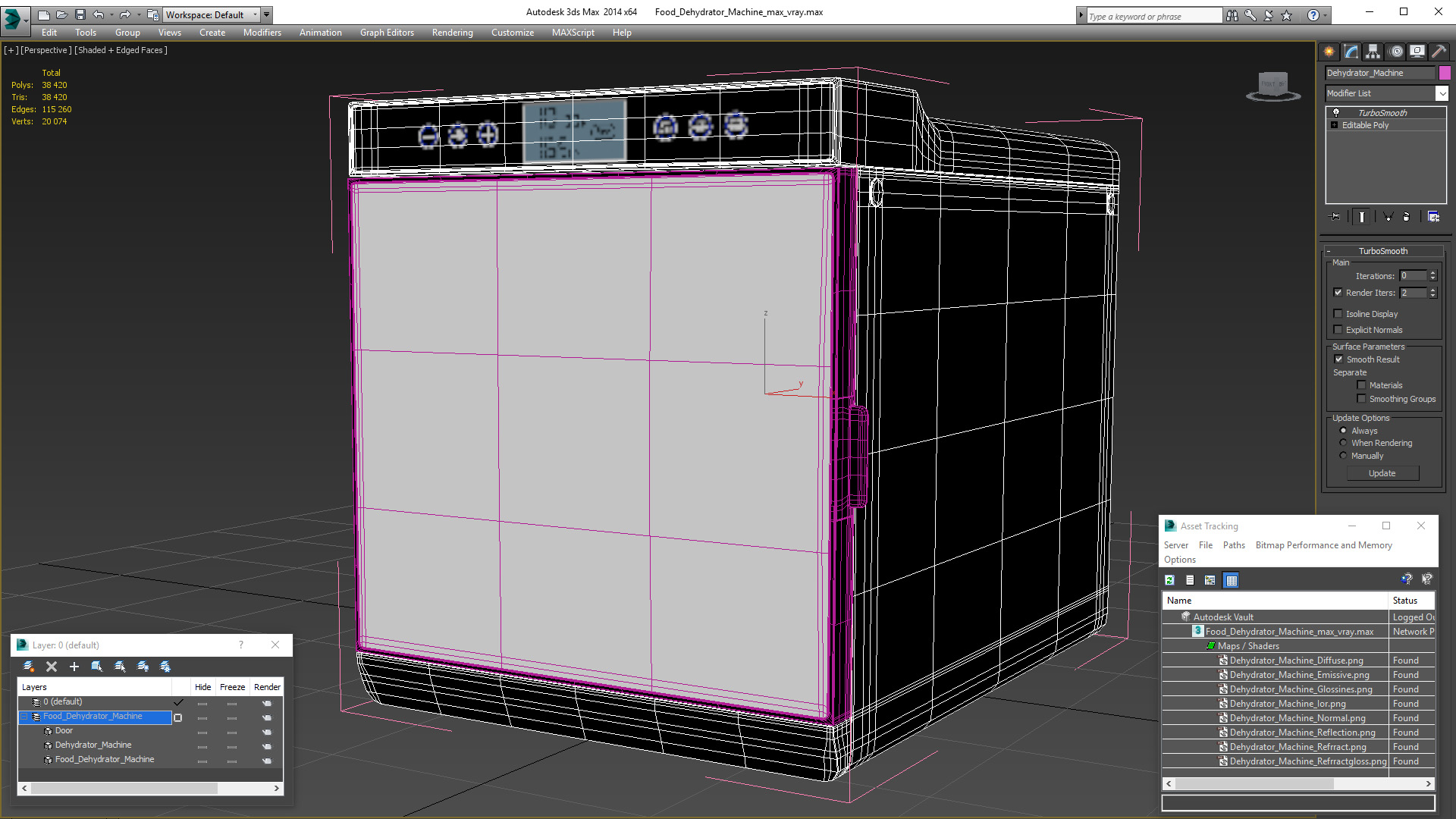 3D Food Dehydrator Machine model