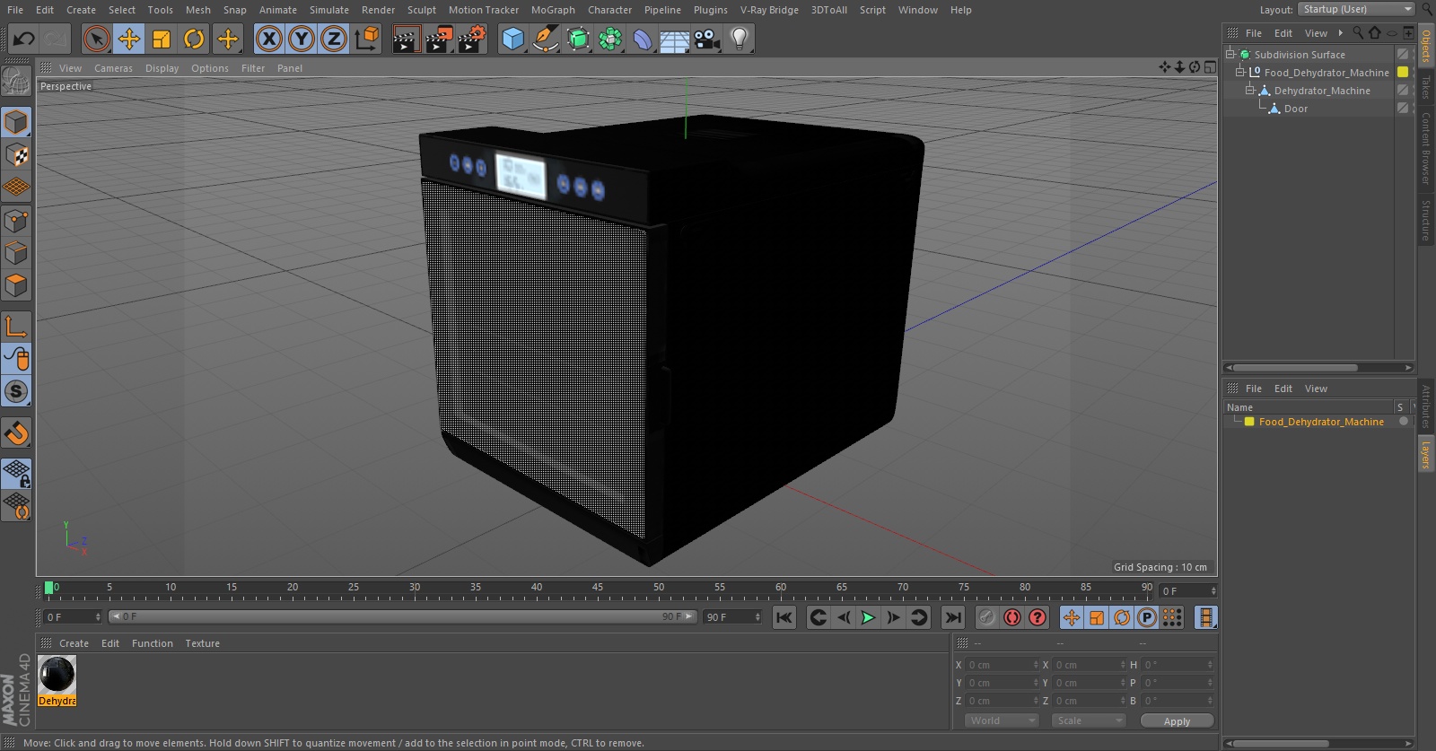 3D Food Dehydrator Machine model