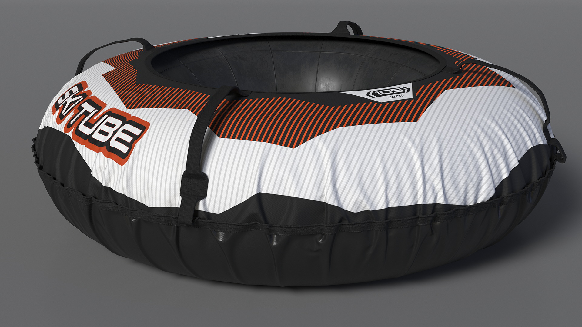 3D Large Snow Tube White