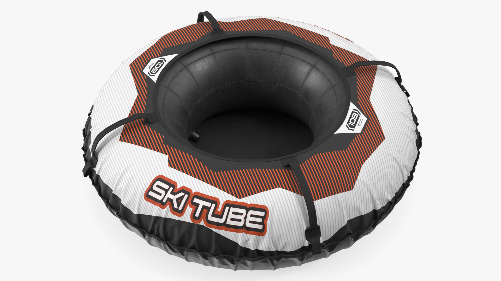 3D Large Snow Tube White
