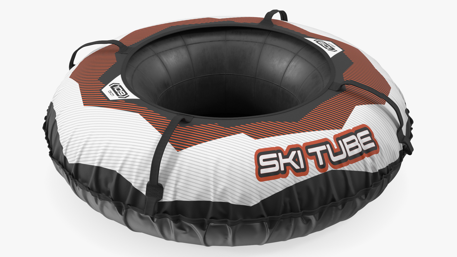 3D Large Snow Tube White