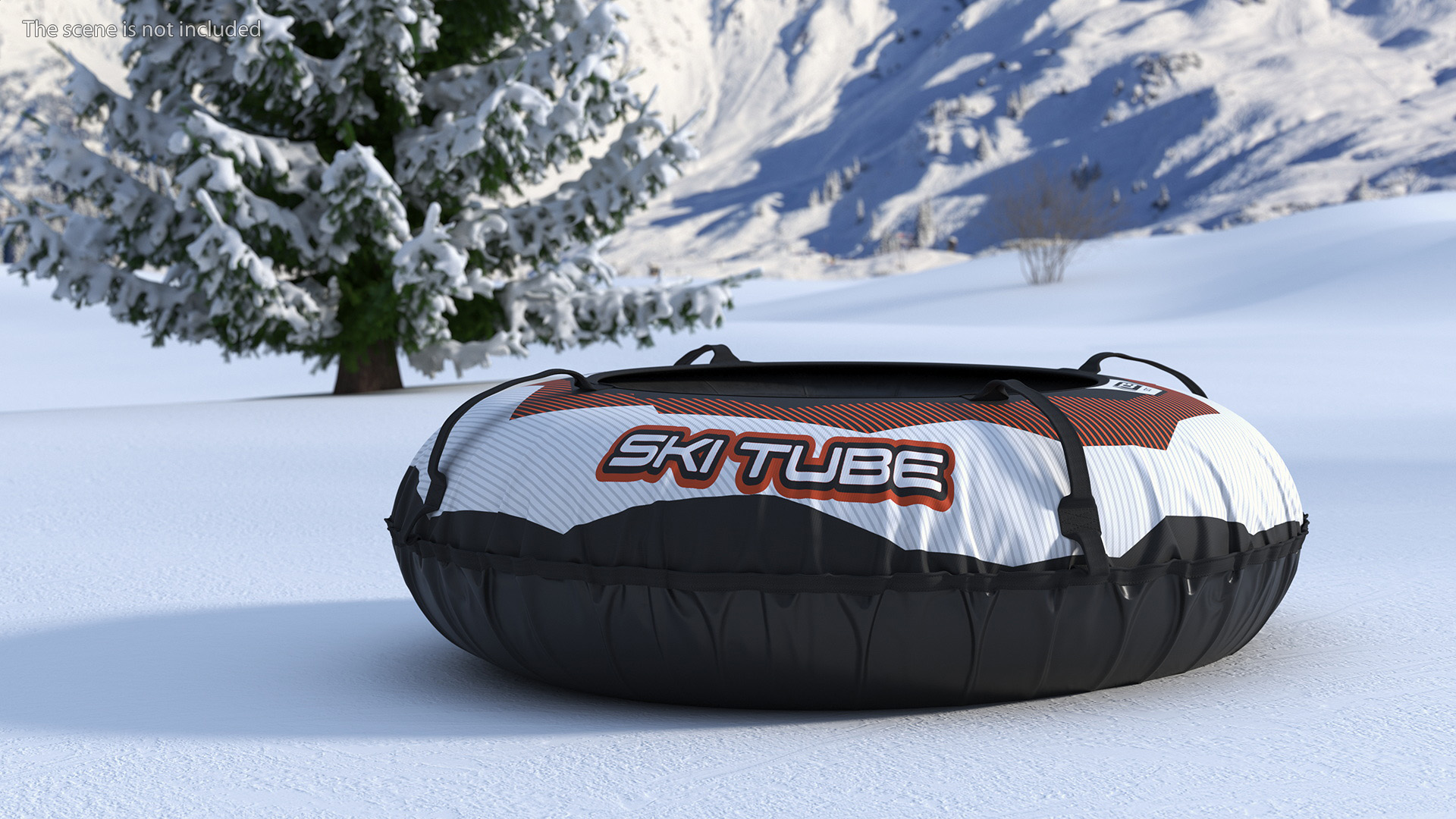 3D Large Snow Tube White