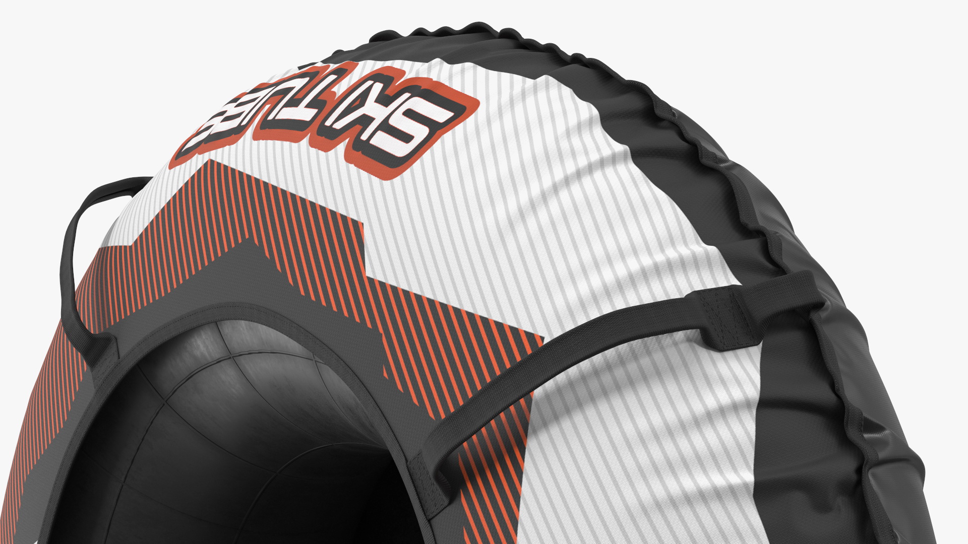 3D Large Snow Tube White
