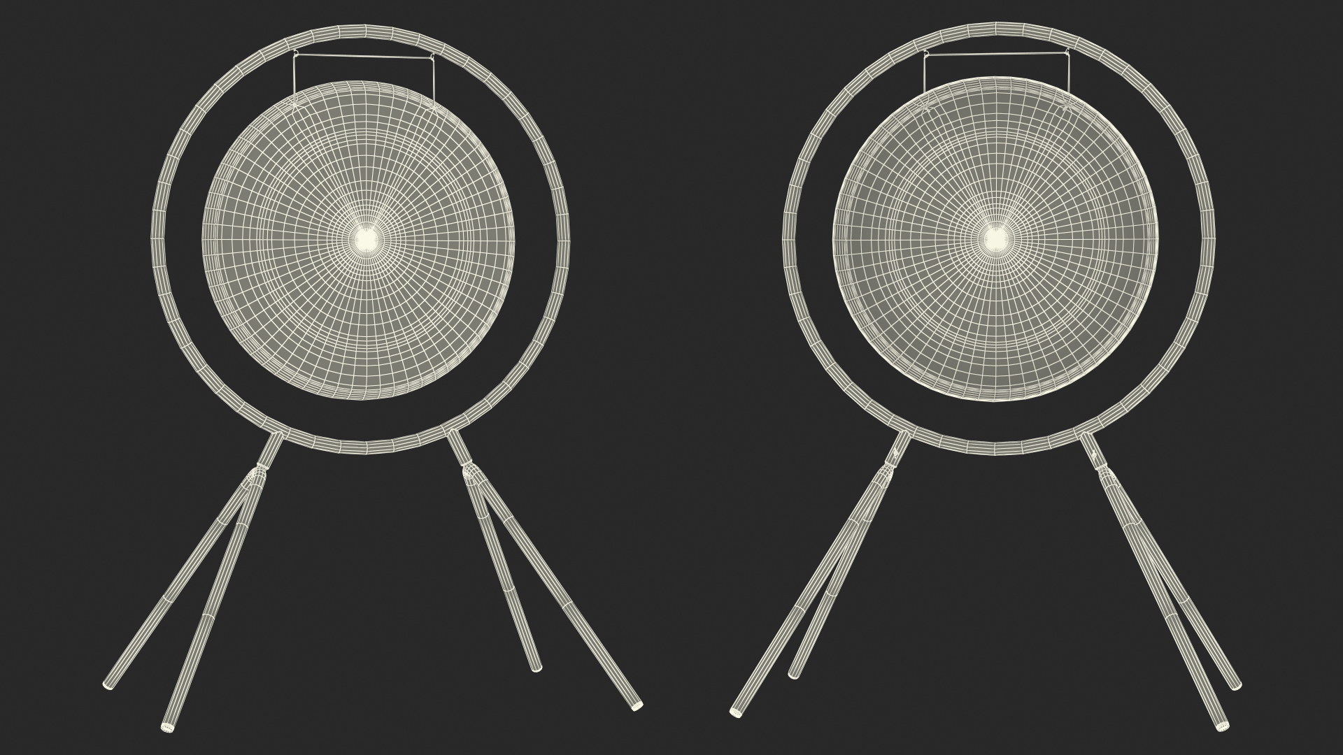 Symphonic Gong 40 inch Round Stand 3D model