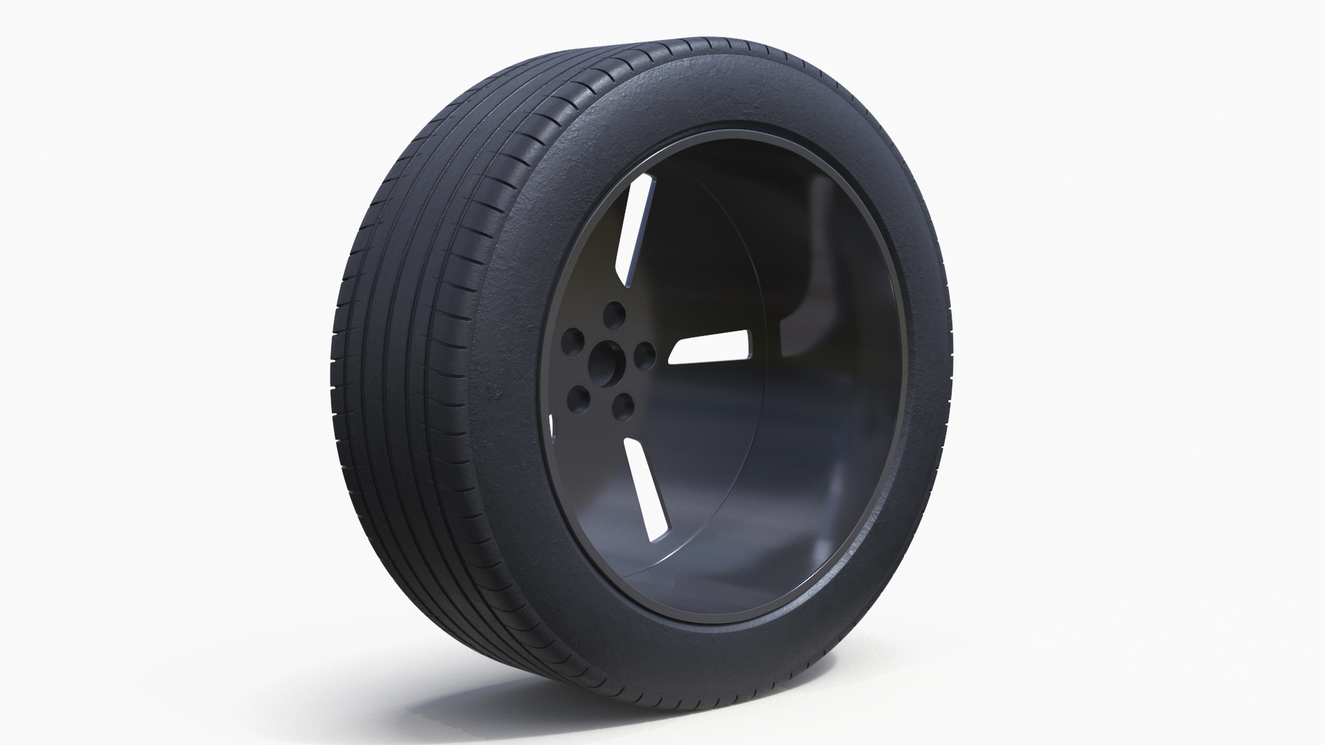 Phantom Alloy Wheel Gray 3D model