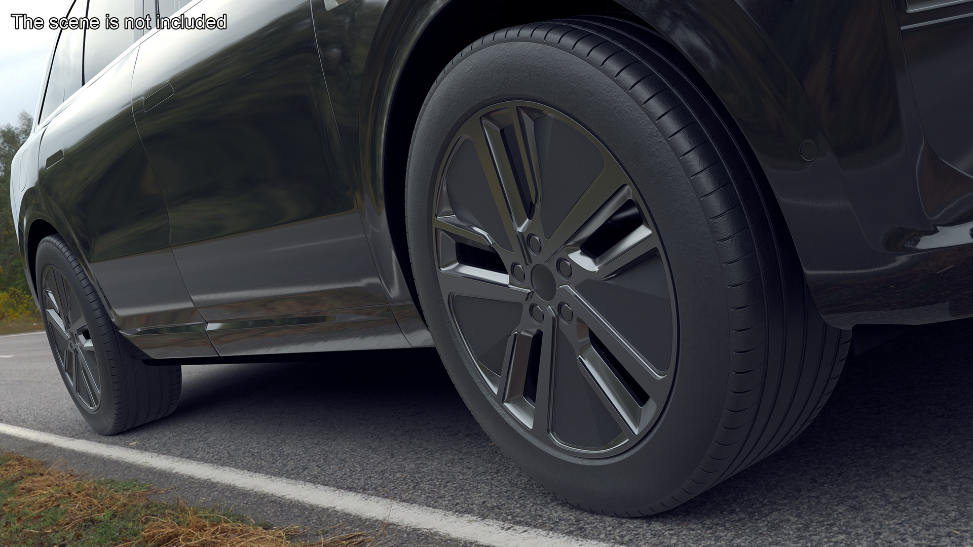 Phantom Alloy Wheel Gray 3D model