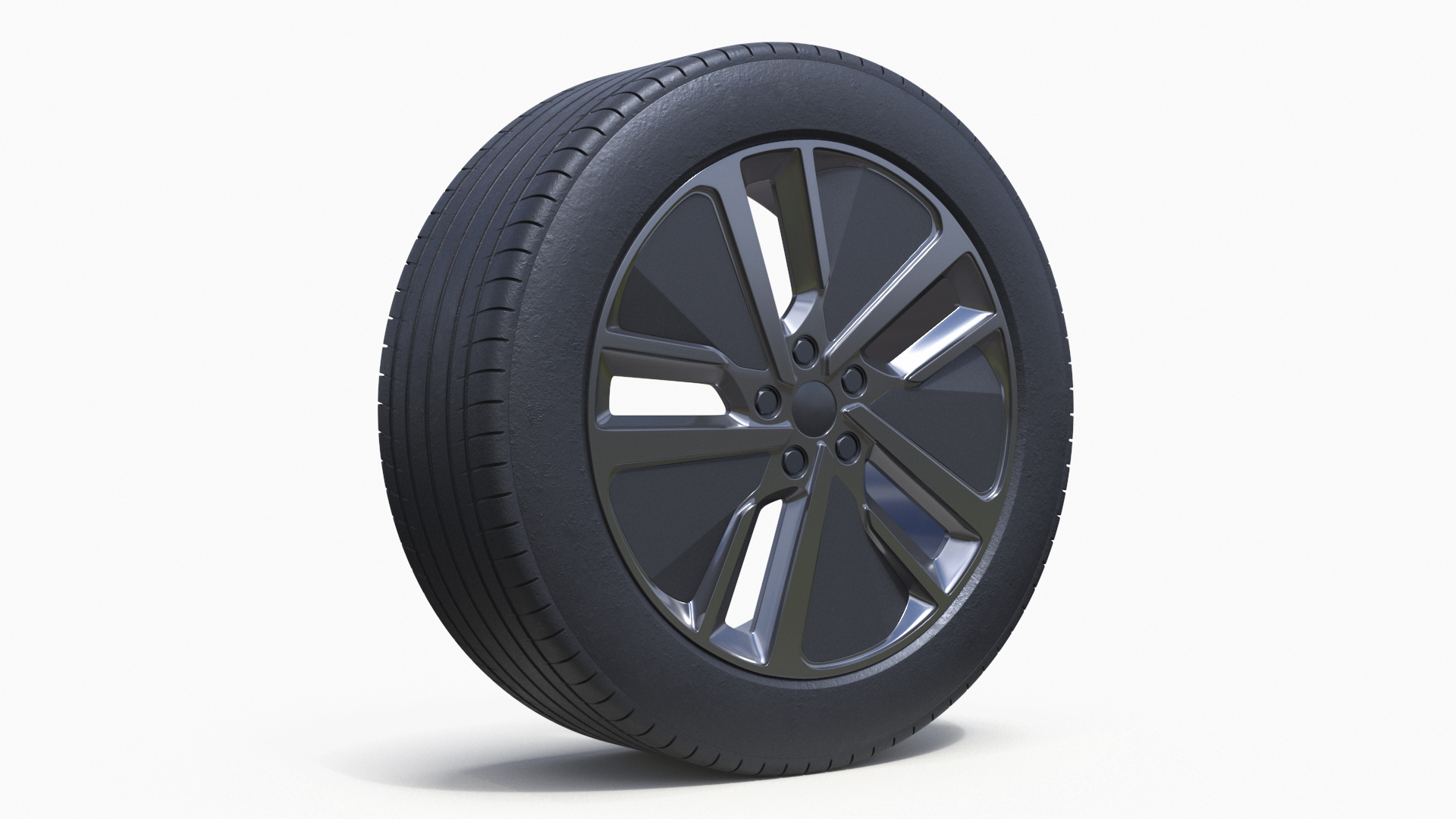 Phantom Alloy Wheel Gray 3D model