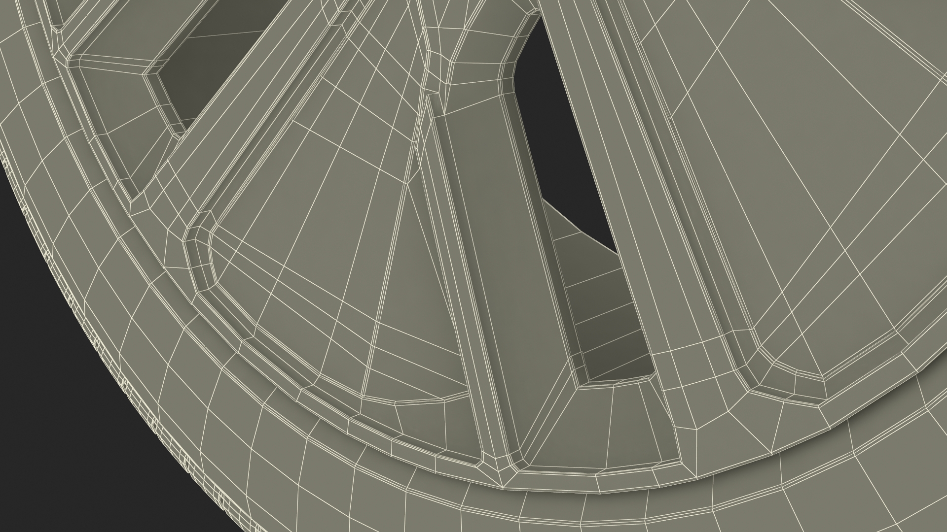 Phantom Alloy Wheel Gray 3D model