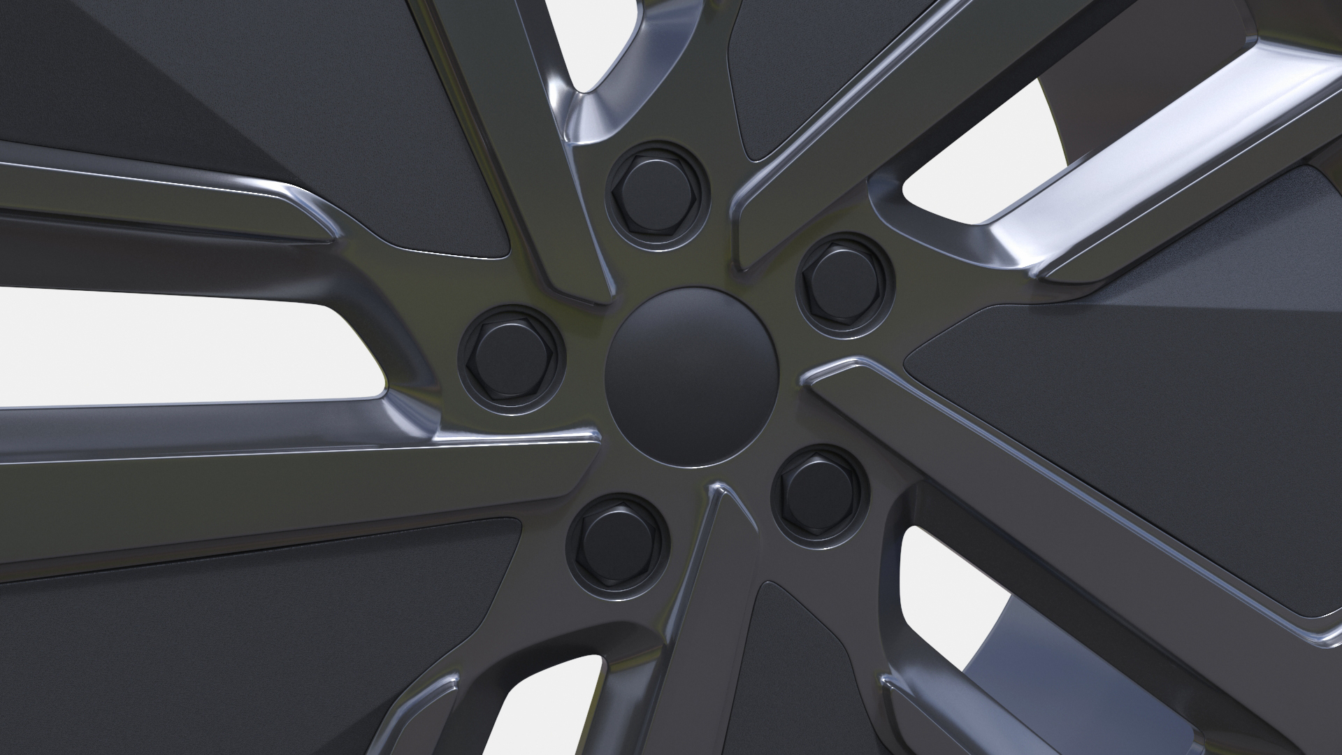 Phantom Alloy Wheel Gray 3D model