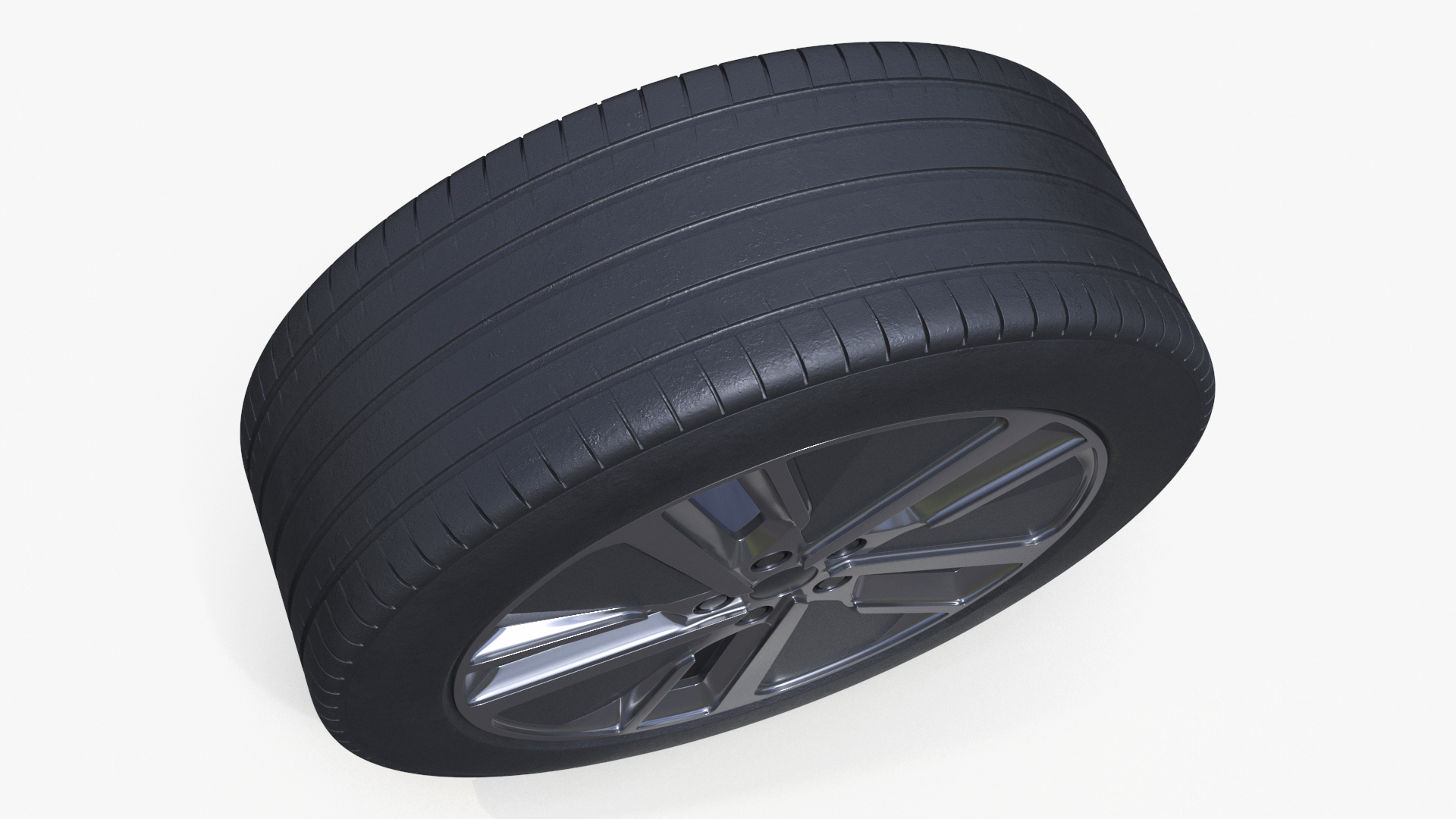 Phantom Alloy Wheel Gray 3D model