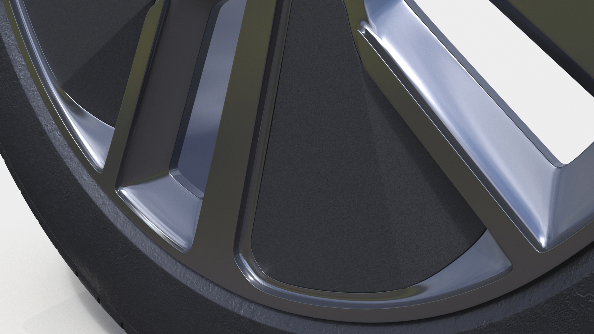 Phantom Alloy Wheel Gray 3D model