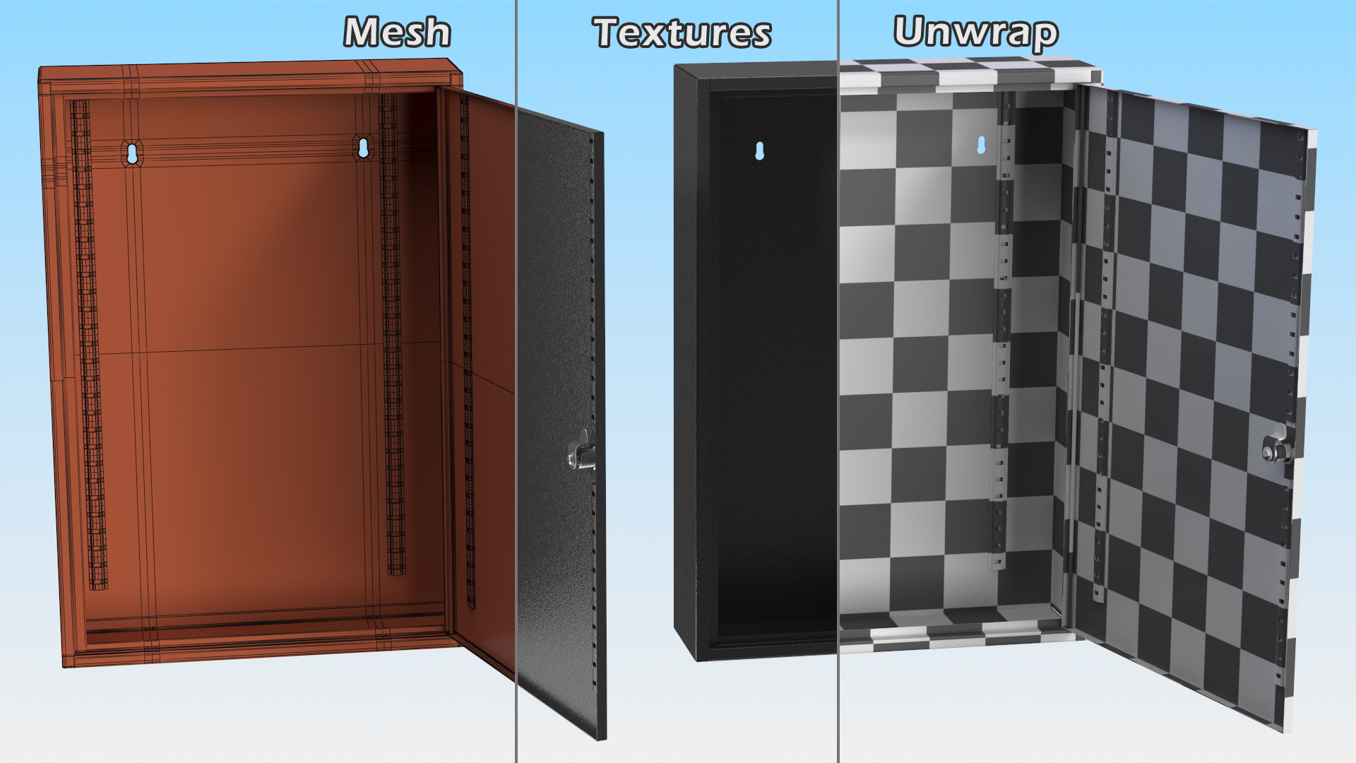 3D Wall Mount Empty Industrial Box
