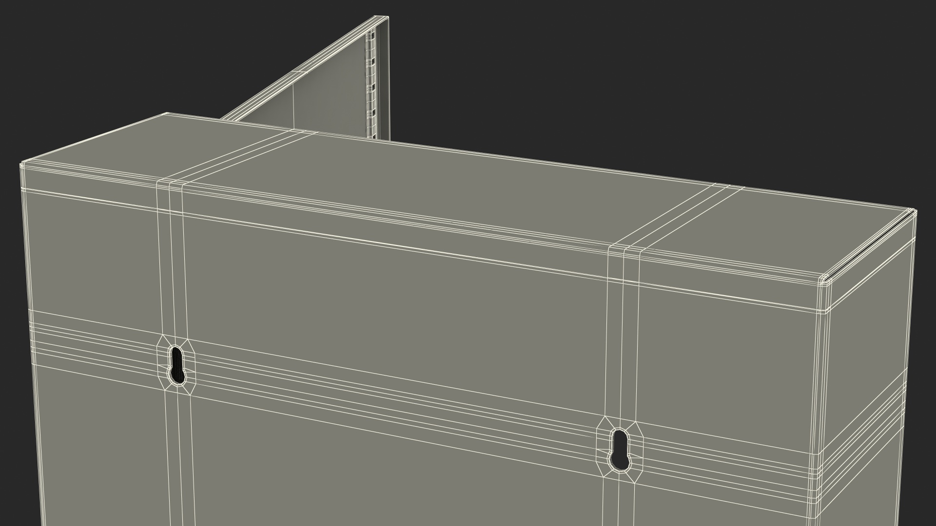 3D Wall Mount Empty Industrial Box