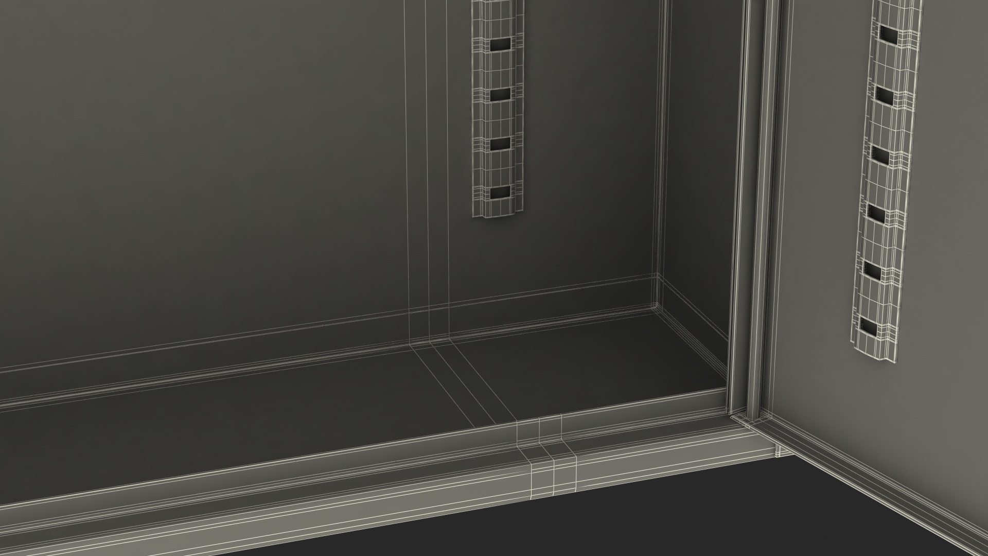 3D Wall Mount Empty Industrial Box