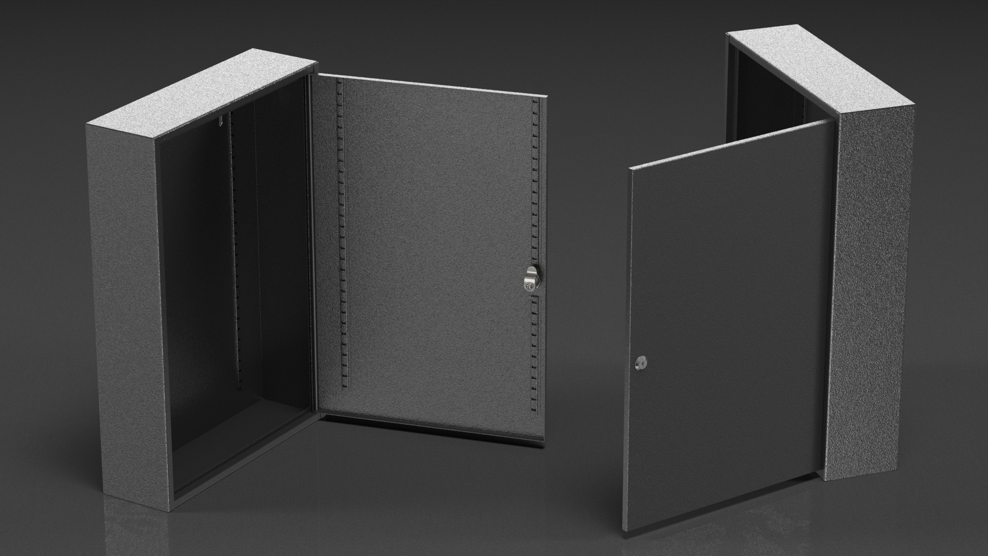 3D Wall Mount Empty Industrial Box