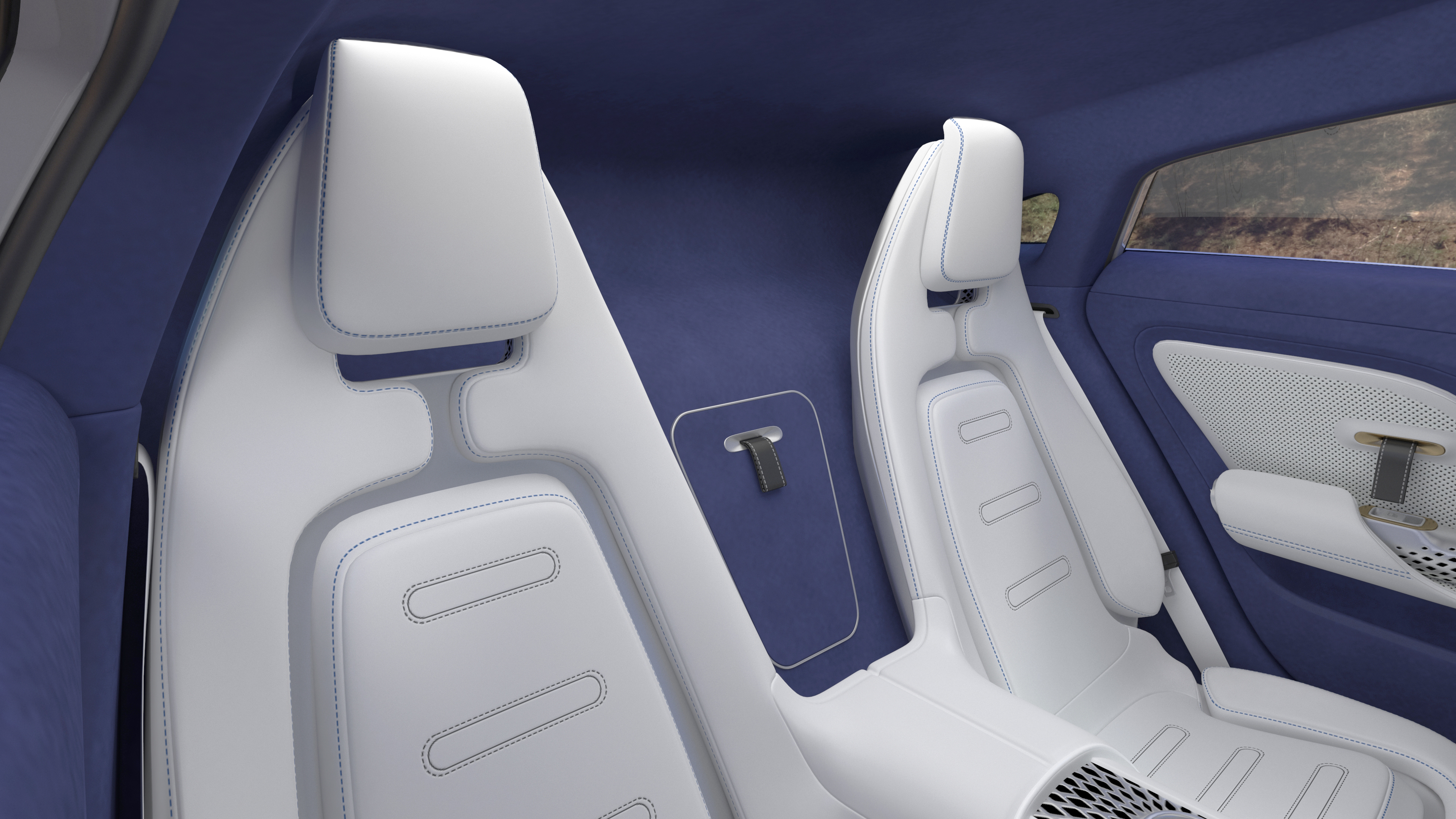 3D Electric Sedan Mercedes Benz VISION EQXX Lights OFF