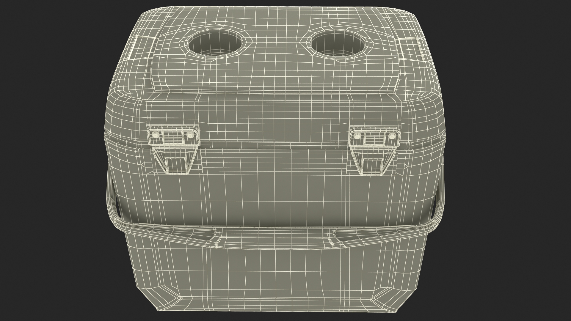 3D Portable 28 Quart Cool Box Rigged model