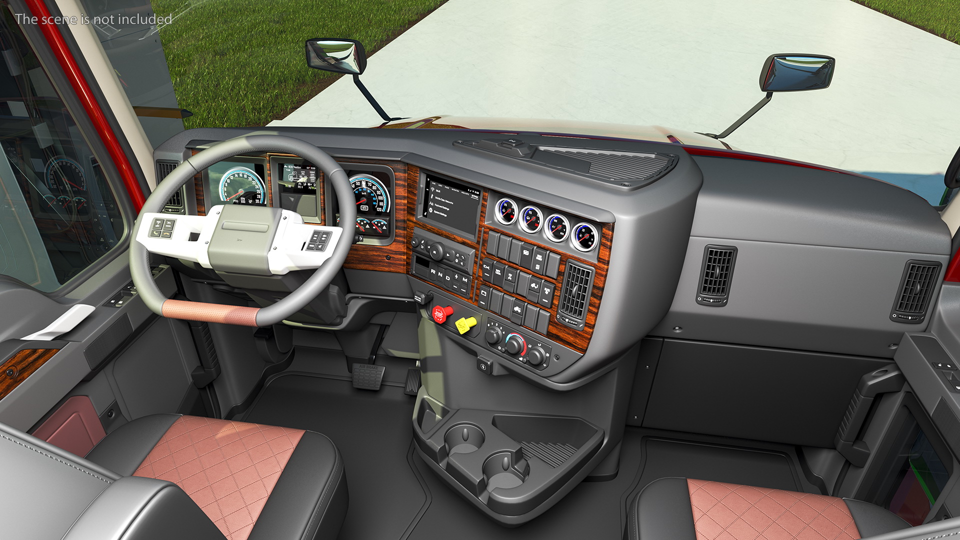 3D Gantry Inspection System with Semi Trailer Truck model