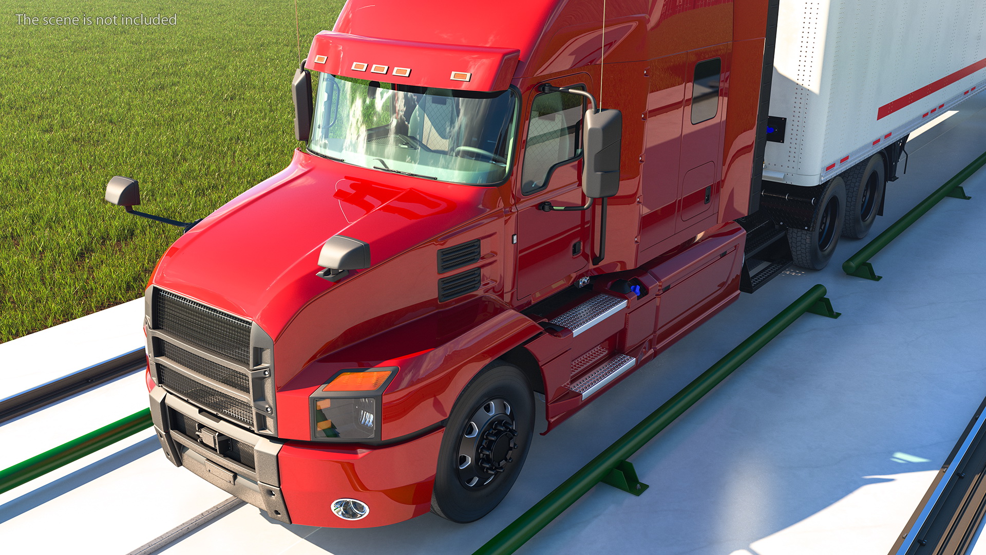 3D Gantry Inspection System with Semi Trailer Truck model
