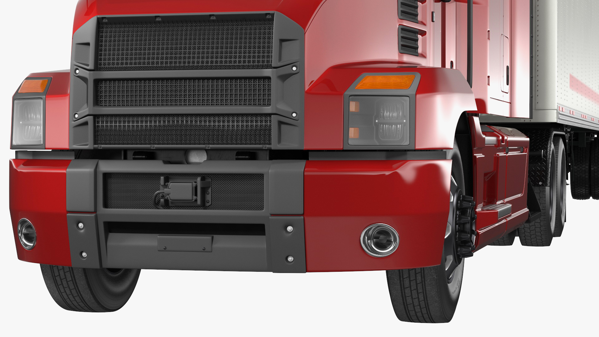 3D Gantry Inspection System with Semi Trailer Truck model