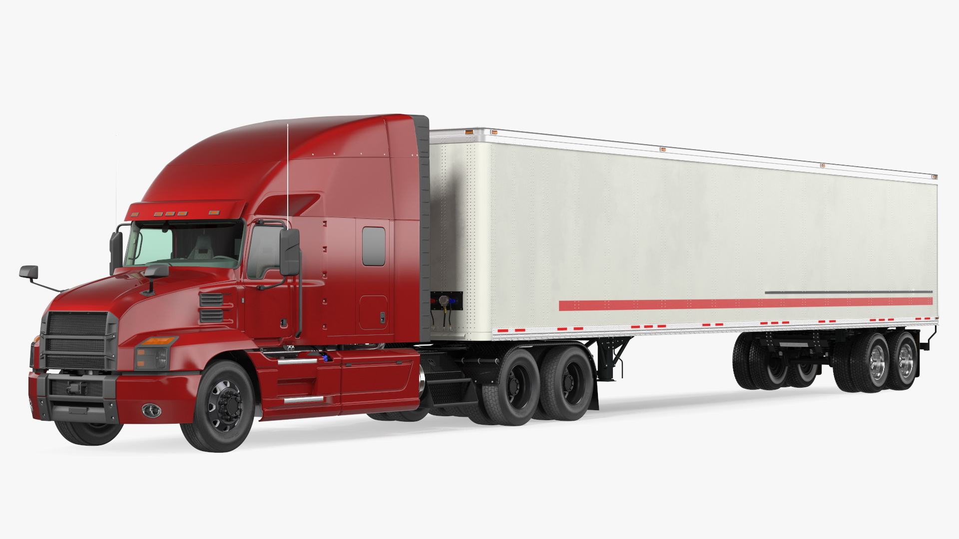 3D Gantry Inspection System with Semi Trailer Truck model