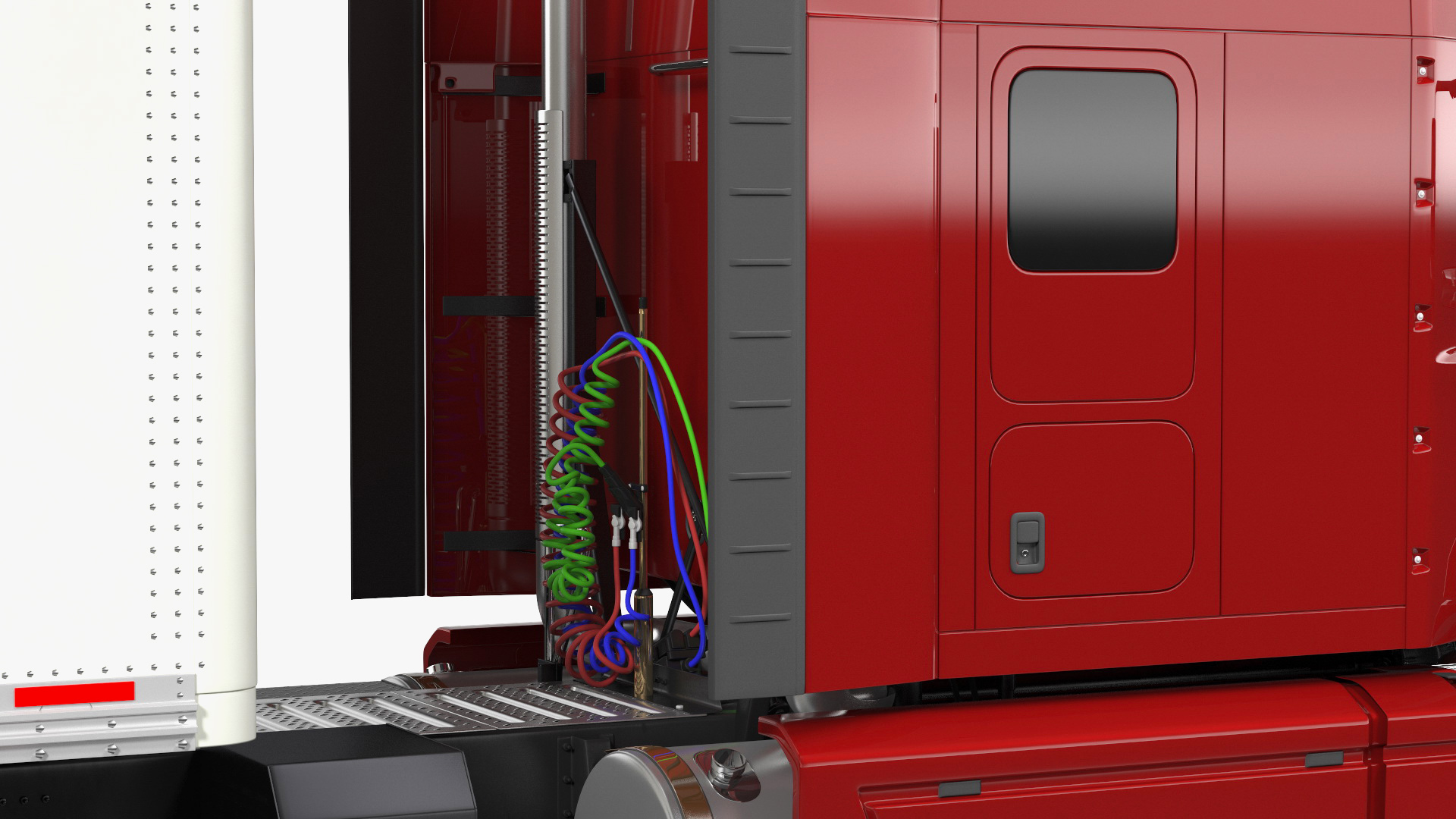 3D Gantry Inspection System with Semi Trailer Truck model