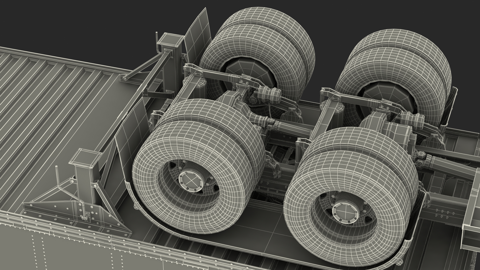 3D Gantry Inspection System with Semi Trailer Truck model