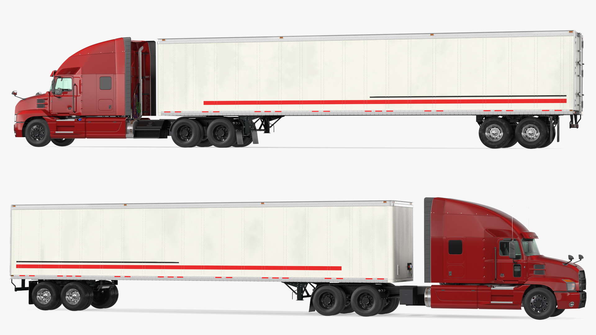 3D Gantry Inspection System with Semi Trailer Truck model