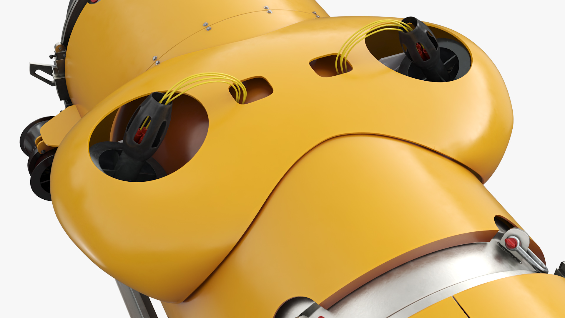 3D Submarine In Underwater Cave model