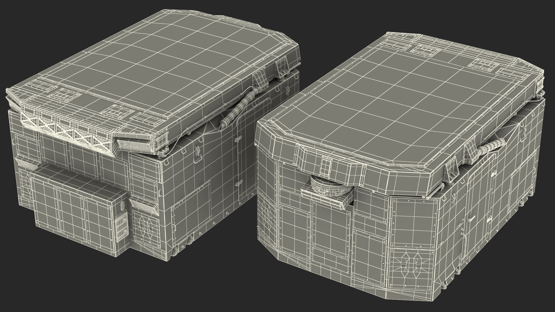 3D model Flap Lid B Missile Guidance Radar Folded
