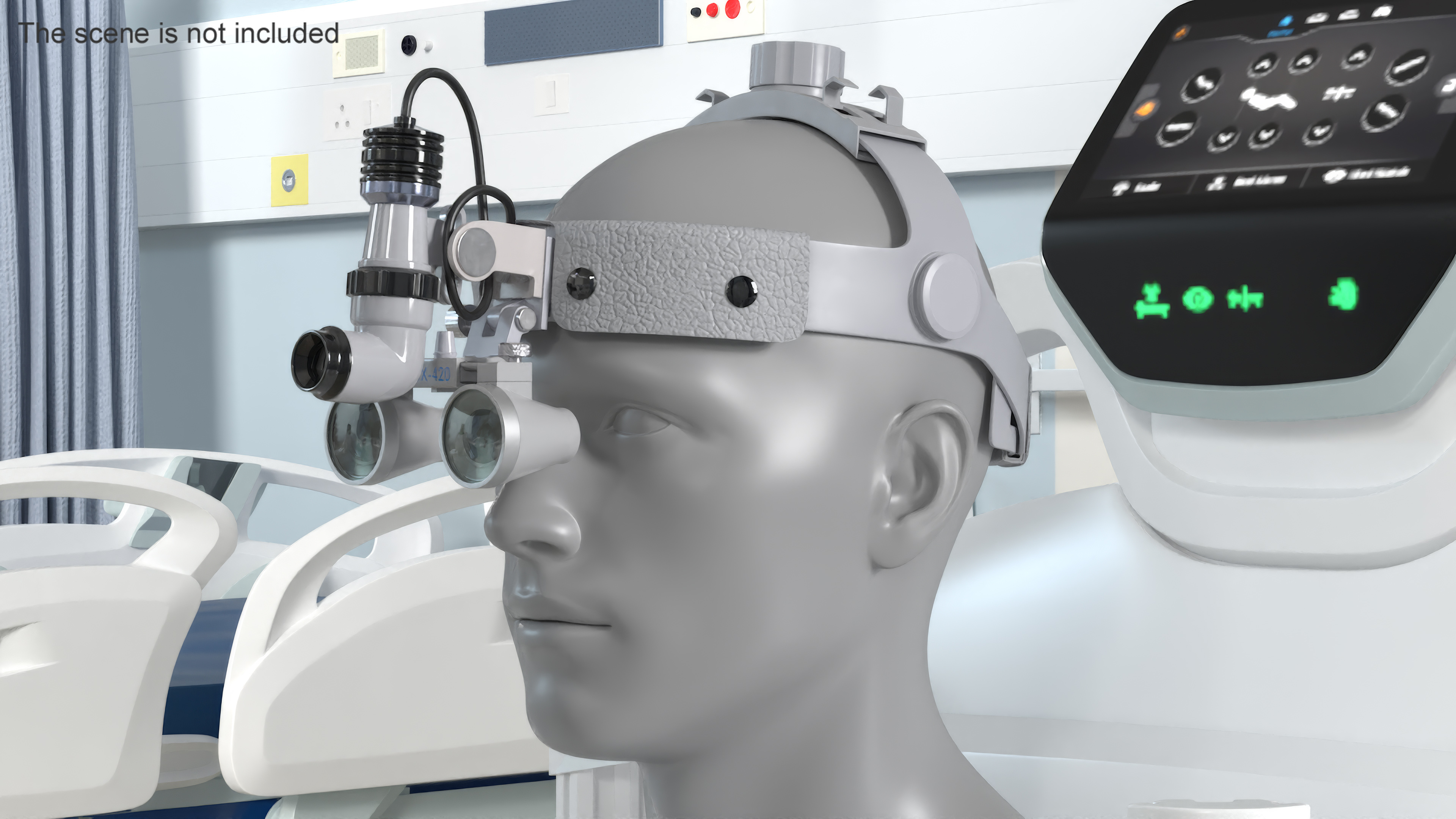 Surgical Headlight Loupe 3D model