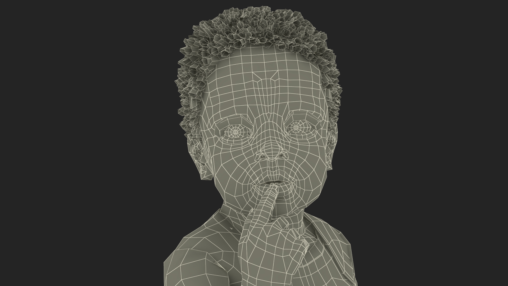 African Baby Boy Light Skin in Bodysuit Sitting 3D