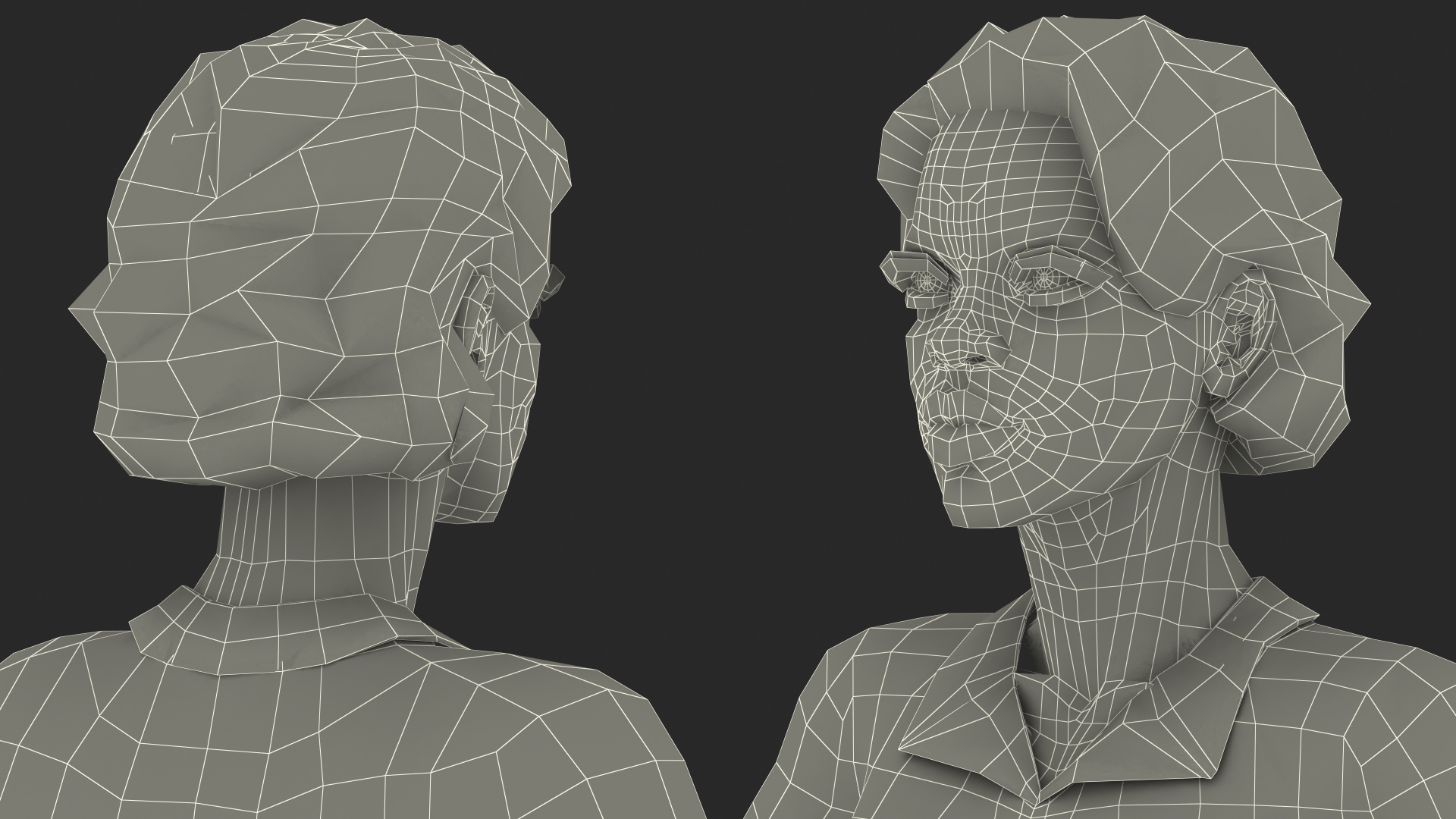 3D Dark Skin Judge Woman Rigged model