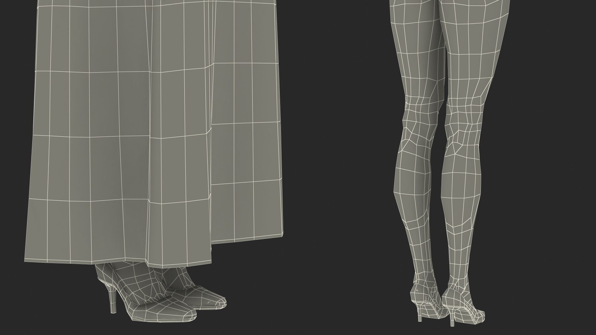3D Dark Skin Judge Woman Rigged model