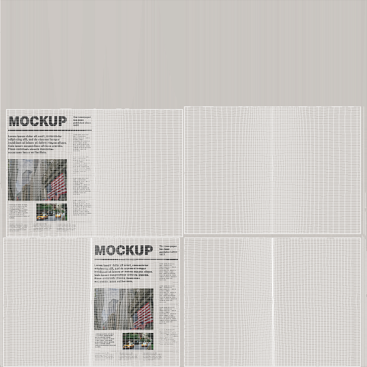 Mockup Stacked Newspapers with Twine White - view 7