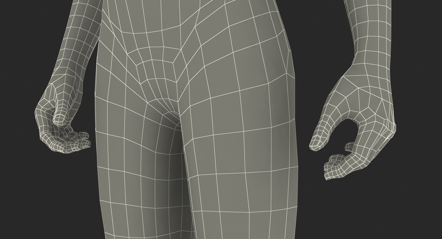 Child Mannequin Rigged 3D
