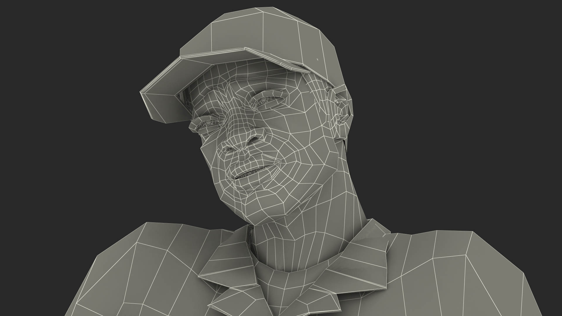 Dark Skin Black Auto Mechanic 3D model