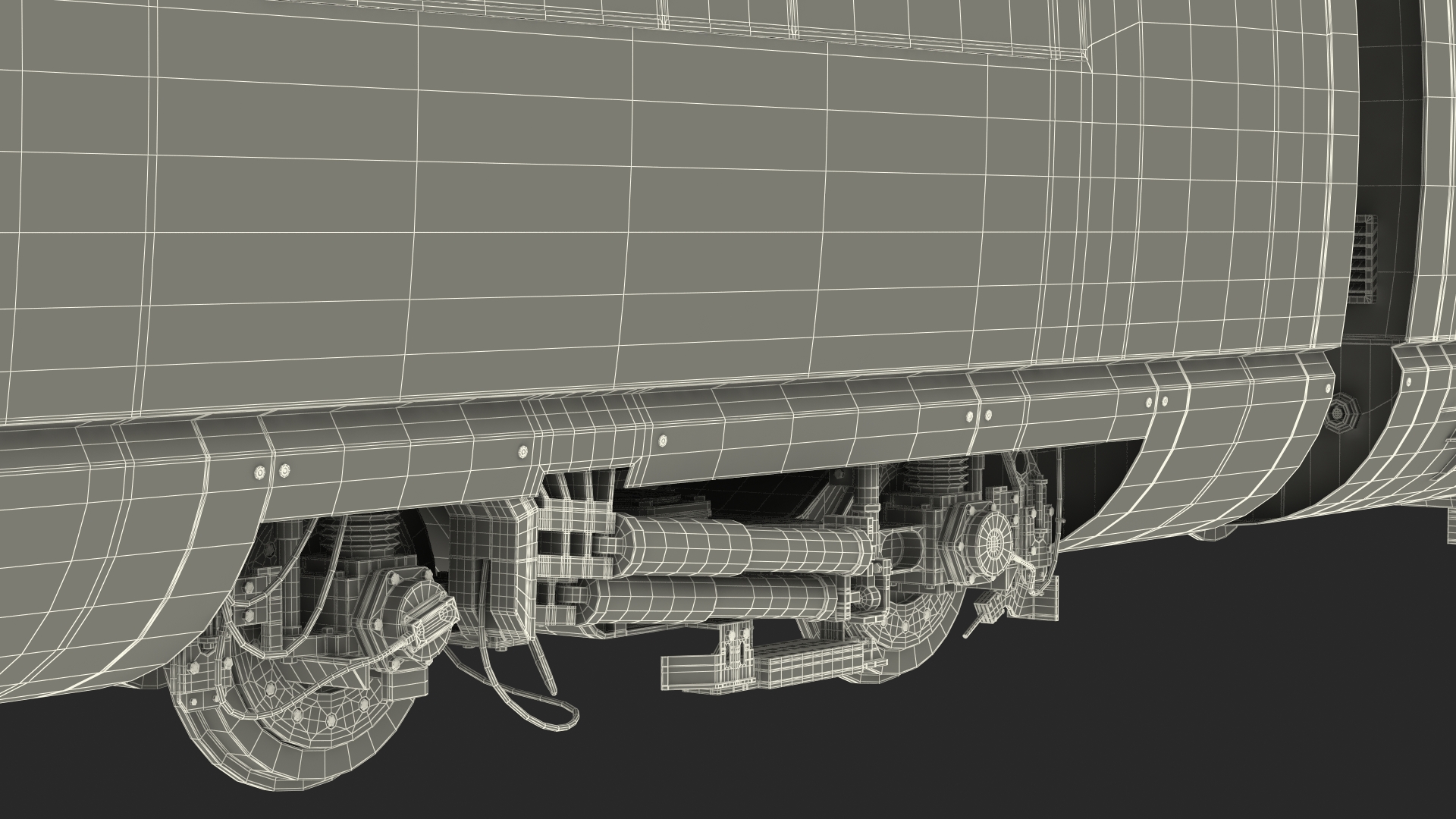 3D model Ice Train Simple Interior