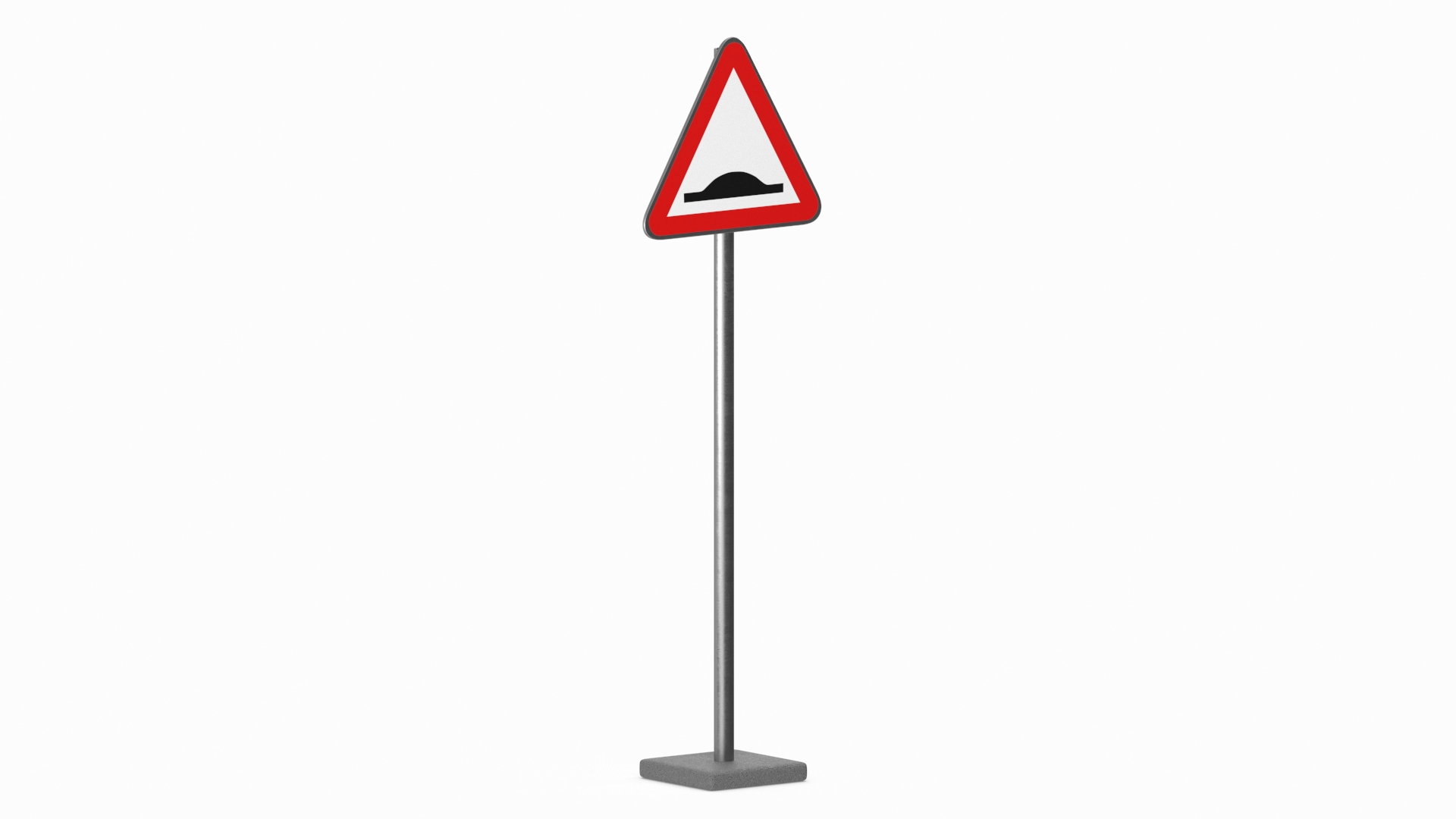 Road Sign Hump 3D model