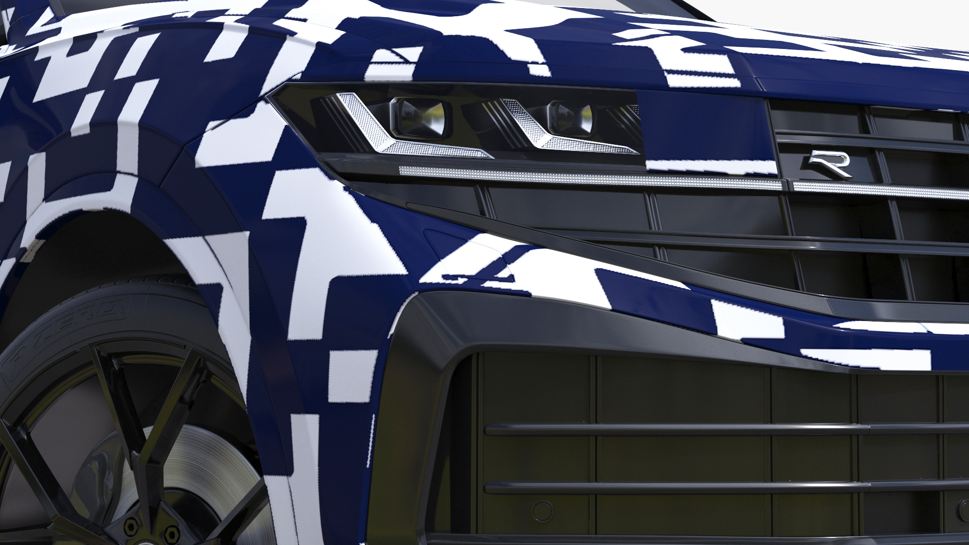 Volkswagen Touareg 2024 QR Rigged for Maya 3D