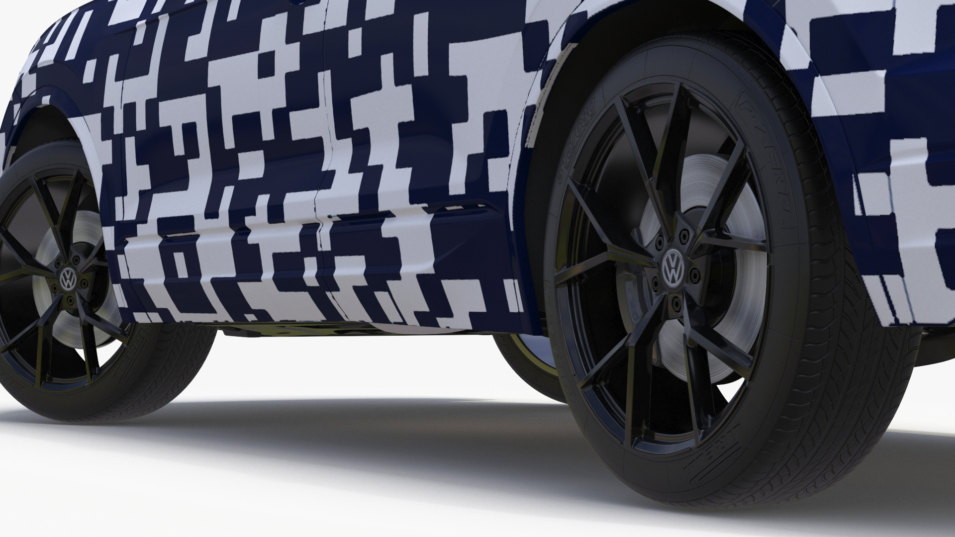 Volkswagen Touareg 2024 QR Rigged for Maya 3D