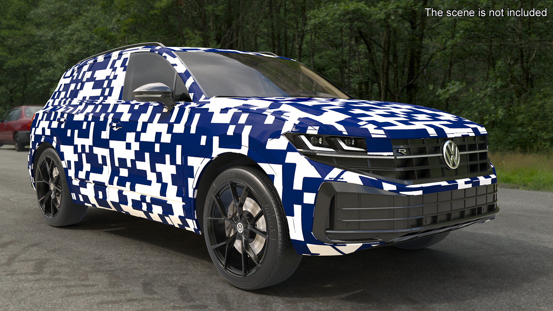 Volkswagen Touareg 2024 QR Rigged for Maya 3D