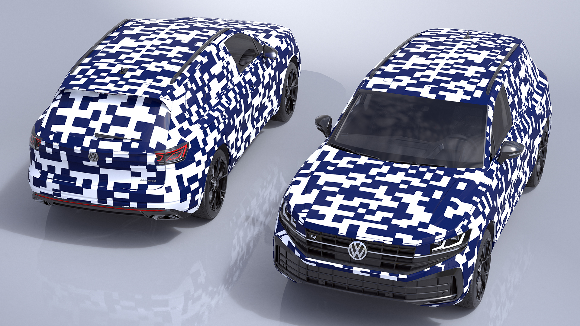 Volkswagen Touareg 2024 QR Rigged for Maya 3D