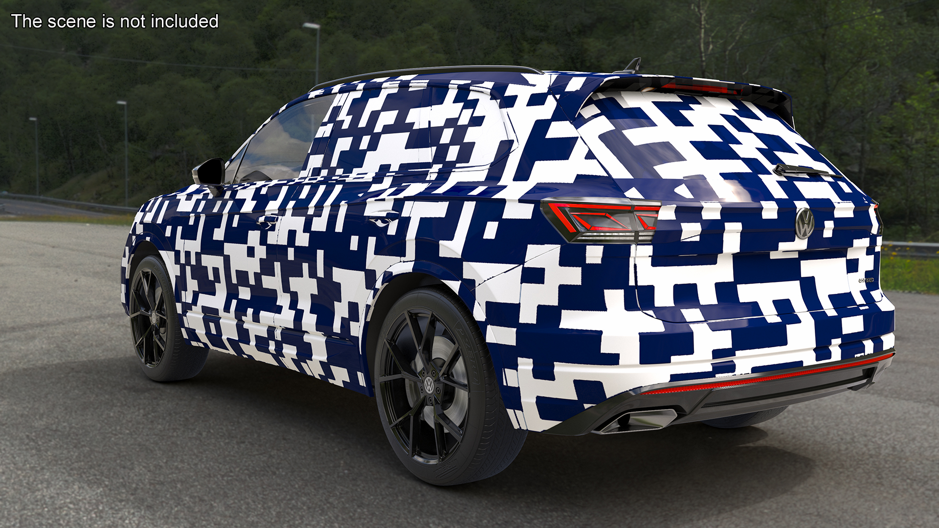 Volkswagen Touareg 2024 QR Rigged for Maya 3D